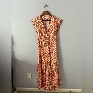 BB Dakota Terracotta Patterned Maxi Dress